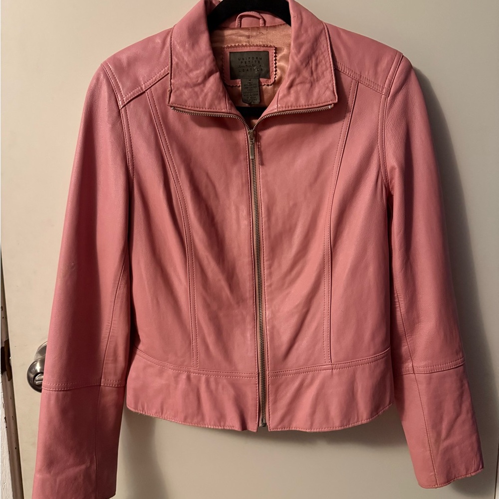 Pink Leather Jacket